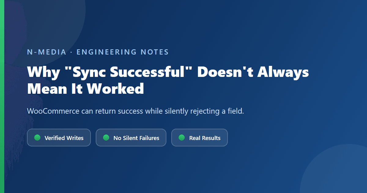 Why "Sync Successful" Doesn't Always Mean It Worked