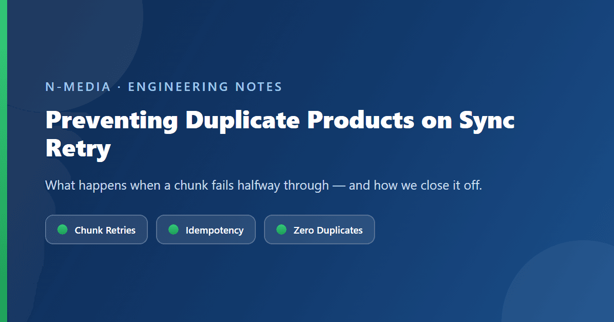 How BPS Cloud Prevents Duplicate Products When a Sync Job Fails Mid-Run