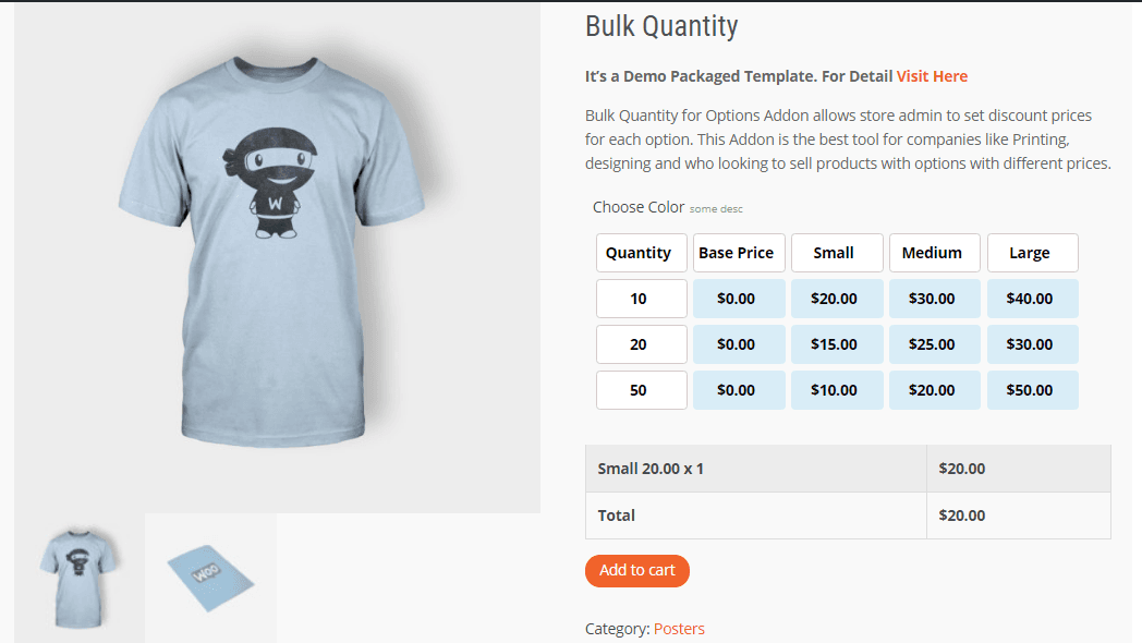 Controlling Bulk Prices with WooCommerce Bulk Quantity PPOM Add-on