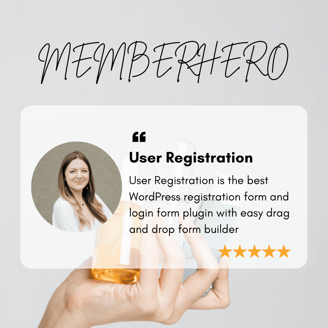 Best WordPress Registration form plugin-User Registration