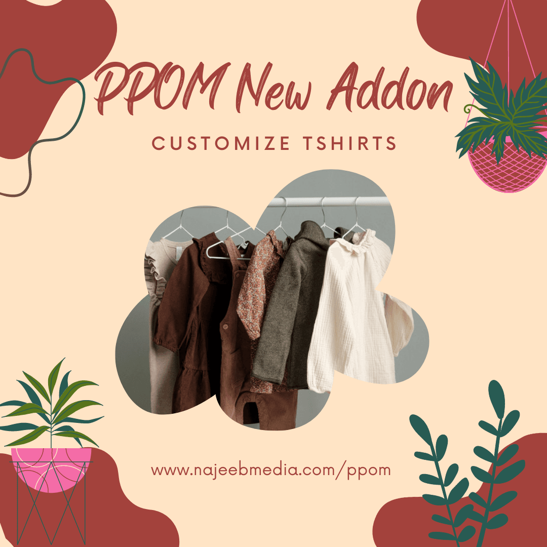 Customize bulk tshirt With PPOM