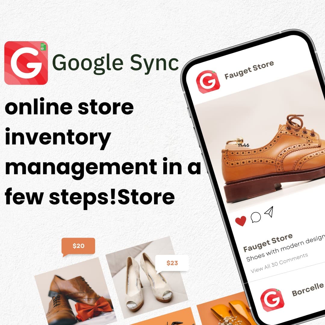 Google Sync online store inventory management in a few steps!