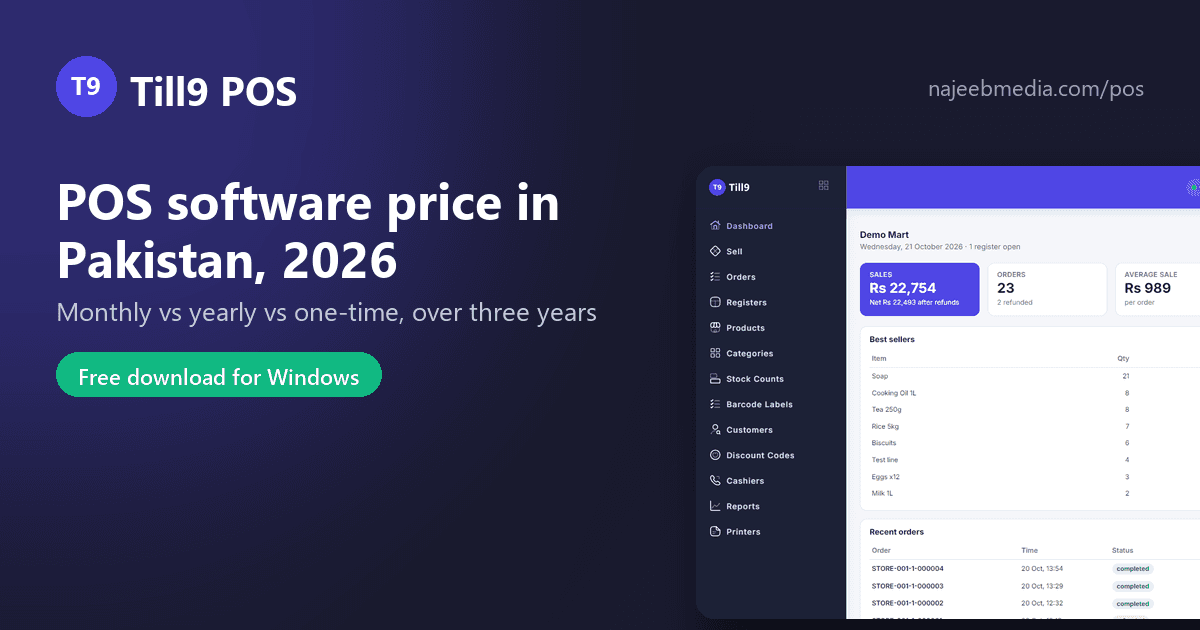 POS Software Price in Pakistan (2026): What a Small Shop Actually Pays