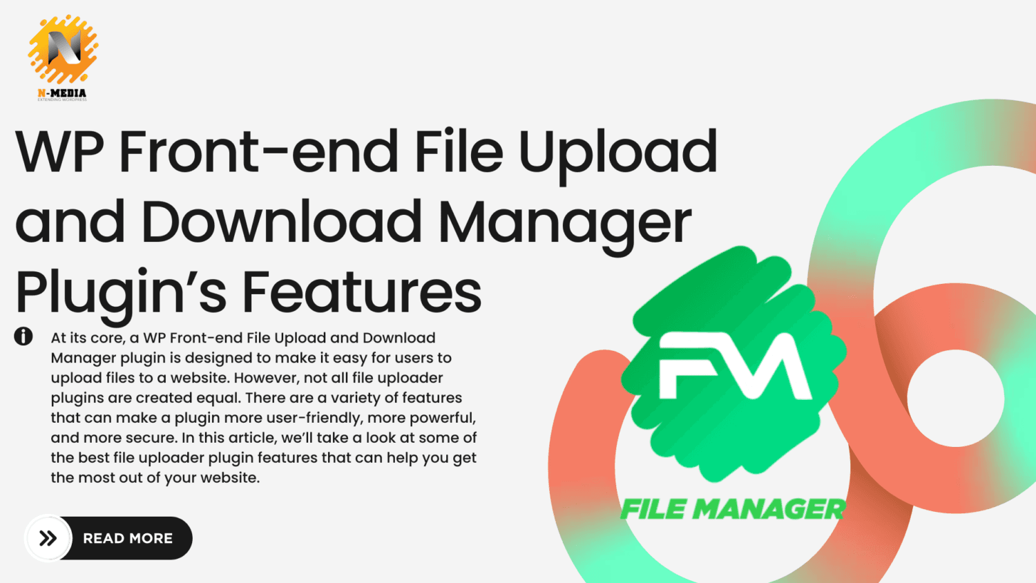 WP Front-end File Upload and Download Manager Plugin's Features: