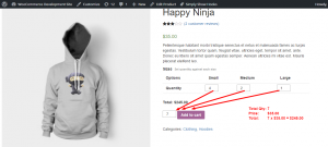 WooCommerce Product Variation Quantity on Product Page