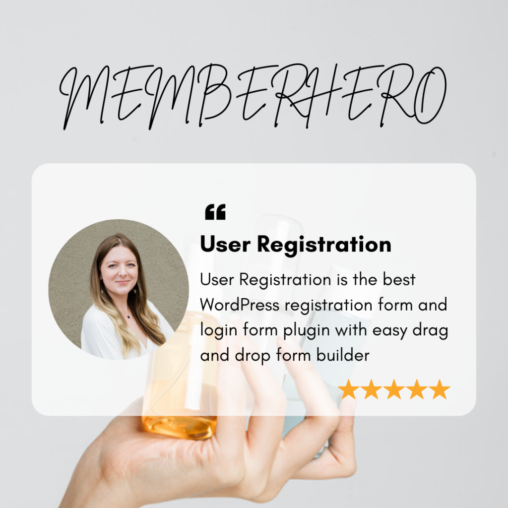 Best user registration plugin