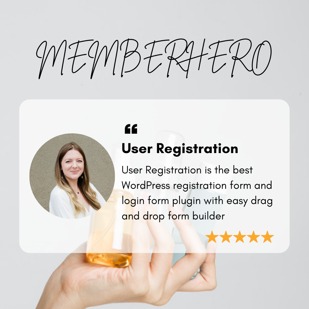 Best WordPress Registration Form Plugin-User Registration