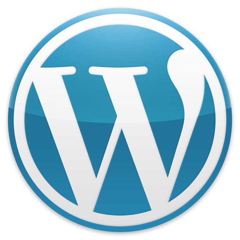 768px Wordpress Blue logo