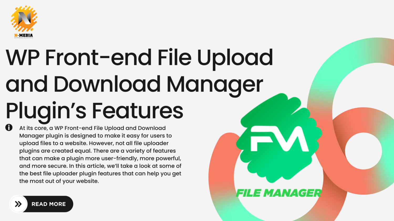 WP Front-end File Upload and Download Manager Plugin’s Features: